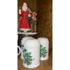 Image 2 : Hallmark Holiday Dish Set w/ St. Nick & Rudolph Figurine 8T