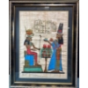 Image 1 : Egyptian Papyrus Painting (23" X 31") 