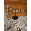 Image 3 : Decorative Bar Collection - Stained Glass Lager Sign w/ Bartender Painting 39x22 & More 