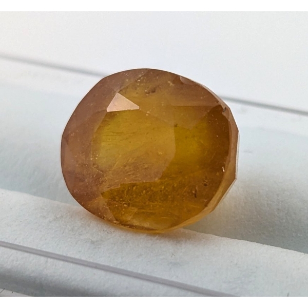 5.29 ct Certified Kashmir Yellow Sapphire Gemstone ($7,221 Appraisal)