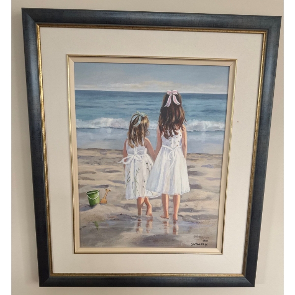 Georgia Janisse - 2 Girls At The Beach 26x33