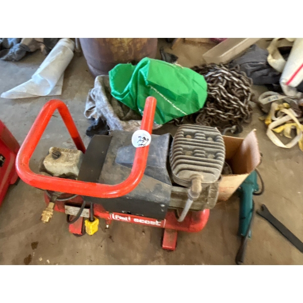  scout air compressor with Makita grinder and extra grinding disc