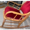 Image 4 : 18th Century Oak Upholstered Nursing Rocker - 22x45