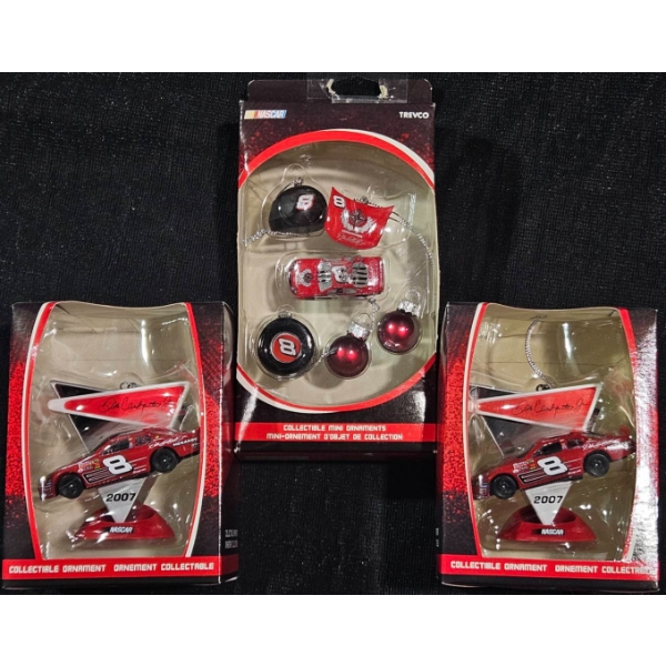 NASCAR Dale Earnhardt Jr. Trevco Collectible Ornaments Lot (2007)