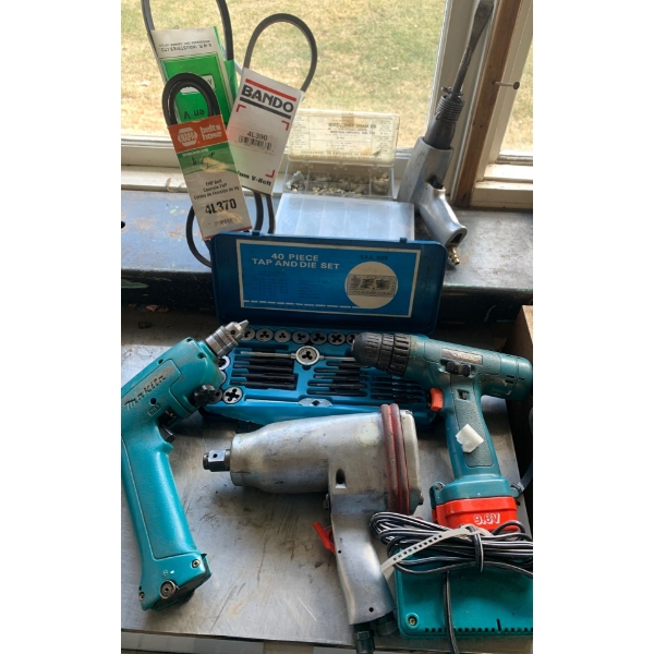 Tool Collection -  Makita Cordless Drill, Makita 6201D, 40 Pc Tap and Die Set & More! 
