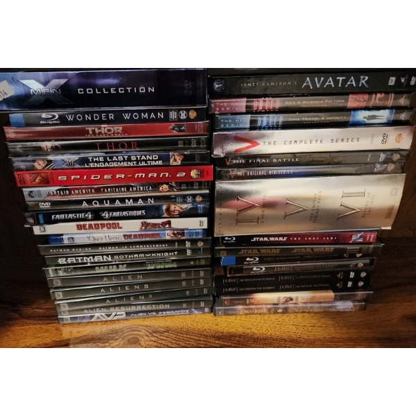 Blockbuster DVD's Including: Superheroes and Star Wars 