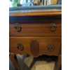 Image 4 : Wooden Drop-Leaf Side Table with Two Drawers