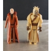 Image 1 : Vintage 1977 Kenner Star Wars - Obi-Wan Kenobi and a Tusken Raider Figures with Original Vinyl Capes