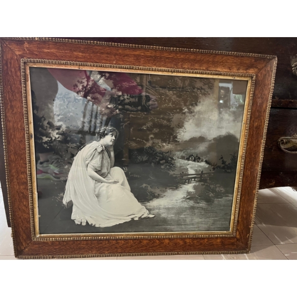 Antique painting and frame from the early 1900s by muller luchhsinger + company