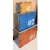 Image 7 : Decorative Items Grouping Including Ceramic Birds, Mosaic Bottles, Stacking Boxes, and Wood