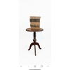 Image 1 : 8 Decorative Hardcover Books (1933) with Round Wooden Pedestal Table