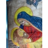 Image 2 : Lamentation of Christ By Virgin Mary Painted on Wooden Board - 11x13.5