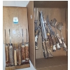 Image 1 : Flint Wooden Knifeblock, Assorted Stag Horn Knives and Utensils as Shown