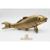 Image 4 : Decorative Trio Featuring Brass Fish Pair and 10-Inch Textured Plate