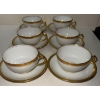 Image 4 : Collectible Classy Limoges France Cups & Saucers w/ Elegant Serving Bowl w/ Gold Trim