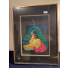 Image 1 : An Indian Curiosity, Hand Painted Leaves; Painting of Jesus - 11x14 