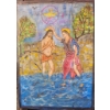 Image 3 :  The Baptism Of Christ,  Jesus Being Baptized By John The Baptist In The Jordan River 9''W , 12''H