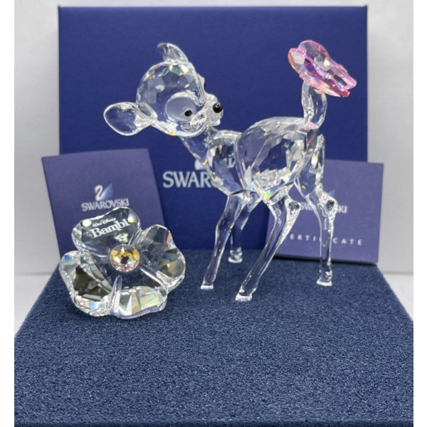 Swarovski Crystal - Bambi with Nameplate 9.7cm H