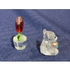 Image 3 : Swarovski Crystal  Bear and Tulip Set