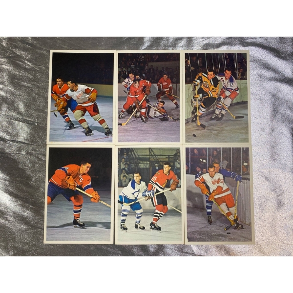 Vintage Hockey Player Postcards Featuring NHL Teams