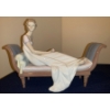 Image 1 : LLADRO Porcelain Retired 'Intermezzo Chaise Lounge' Sculpture  - 12W, 4D, 8T
