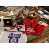 Image 1 : Expo 67 Montreal, Canada cups and flags Alberta 1980 flags HULL pottery, double duck ceramic jewelry