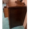 Image 2 : Antique Vanity / Desk w/ 5 Drawers & 1 Stand Up Mirror 42x16x71