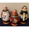 Image 1 : Set of 3 Monk Themed Beer Steins - 9T 