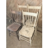 Image 1 : Set Of Antique Spindle Chairs (4) 24"Tall