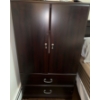 Image 1 : Beautiful Dark Wood Bedroom Armoire ONLY 28x16x70