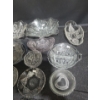 Image 5 : Assorted Decor Glassware- Largest Bowls: 10 X 9, Footed Plate 10" Diameter Top and More!