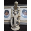 Image 2 : Pair of Handmade Cross Stitch Wall Hangings Made By Maxine Mitchell + Soapstone Family Carving