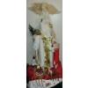 3 Foot Tall Silver Santa Tree Skirt Angel Of Mercy & More 