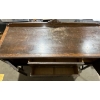 Image 2 : Antique Wood Buffet Table with Doors and Drawers 60Wx21Dx41H