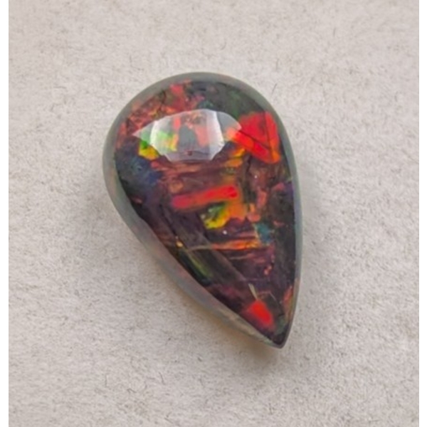 2.16 ct Certified Black Opal gemstone ($15,552 Appraisal)
