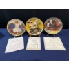 Image 1 : Set of Three Collectors Plates with original boxes and COA