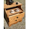 Image 2 : 2 drawer side table  2 vintage Colclough bone China teacup saucer set made in London Railway Phone