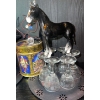 Image 2 : Cocktail Essentials - Ice Bucket Tongs 1 oz. Stemware Set Horse Figurine & More