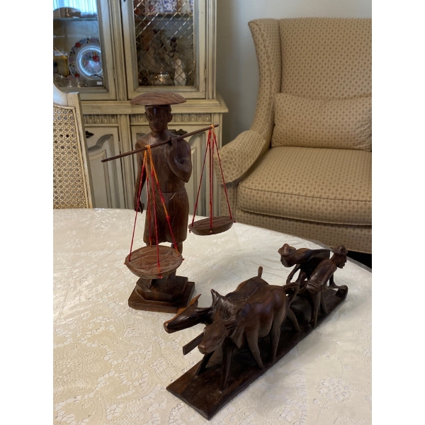 Asian Rosewood Carvings 12T Man