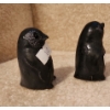 Image 2 : Pair of Wolf Original Soapstone Penguins 2.5 T