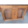 Image 2 : Wooden Carved Design China Cabinet: Upper 65 W, 16 D, 45.5 T and Lower Cupboards 66 W, 19 D, 34 T 