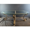 Image 1 : Large Glass and Metal Coffee Table