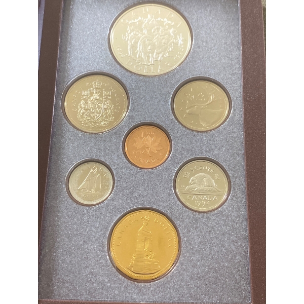 1994 Canada Proof Coin Set Featuring Commemorative Dollar Coins