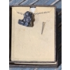 Pen Delfin - Sterling Stamped Chain w/ Drummer Rabbit Pendant 8.8g 