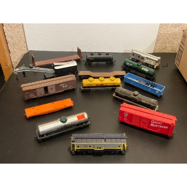 Assorted Rail Cars Tankers Box Cars & More