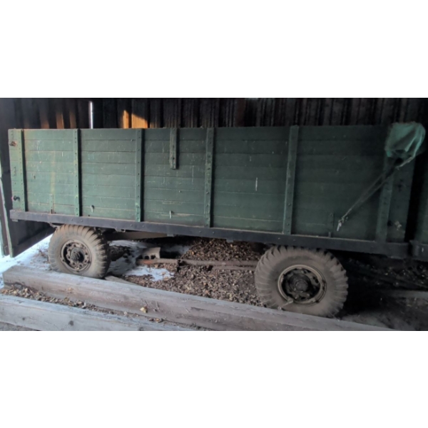 4 Wheel Grain Wagon - Featuring Wooden Grain Box Tandem Axels & Military Tires 