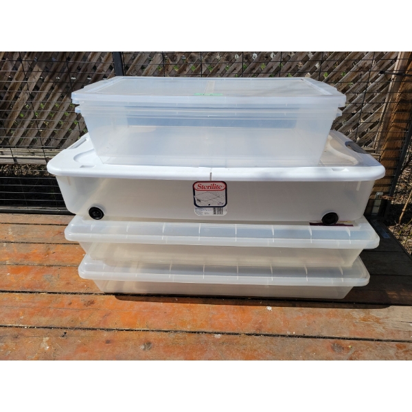 Underbed Storage Totes (4)
