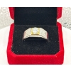 Image 3 : 1ct Round Moissanite with 60 Round Cubic Zirconia in 925 Silver Ring - Size 11