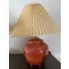 Image 3 : Vintage Ceramic Base Table Lamps w/ Pleated Shades 16T(2)