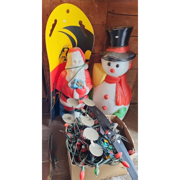 - Holiday Santa 34 T, Snowman 40 T, Pelican Dragon Flight Snow Slider, Outdoor Lights 